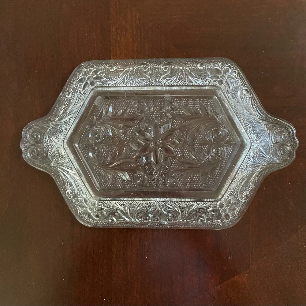 Indiana Glass Vintage Tiara Daisy Sugar Cream Set